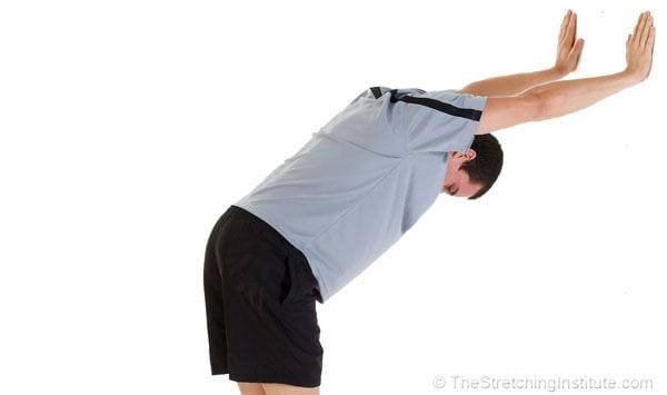 Bending shoulder stretch