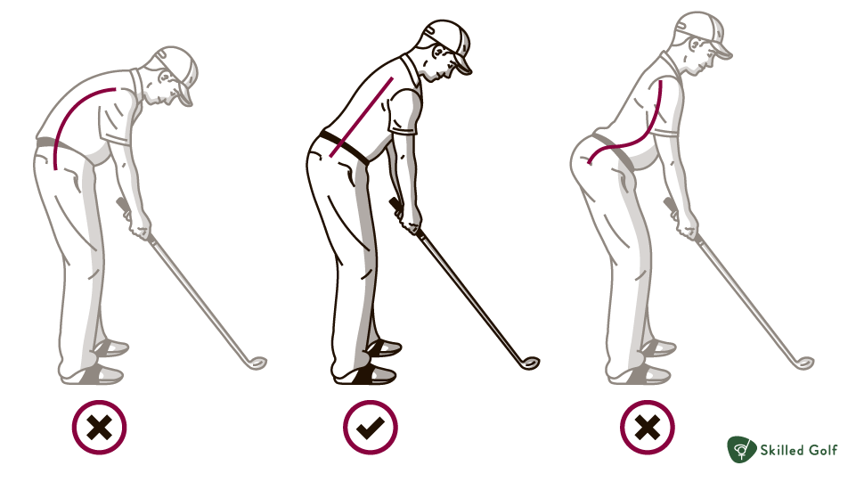 golf setup posture