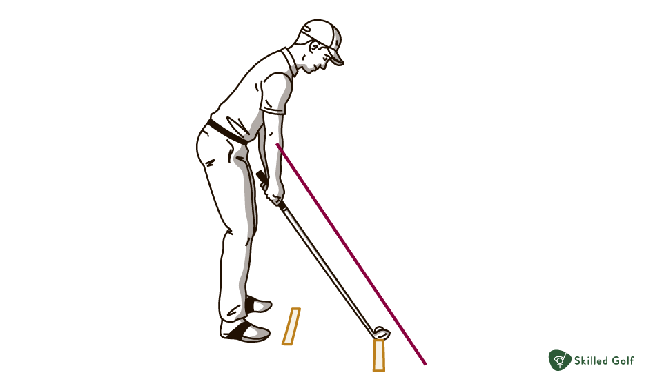 golf swing plane alignment sticks drill