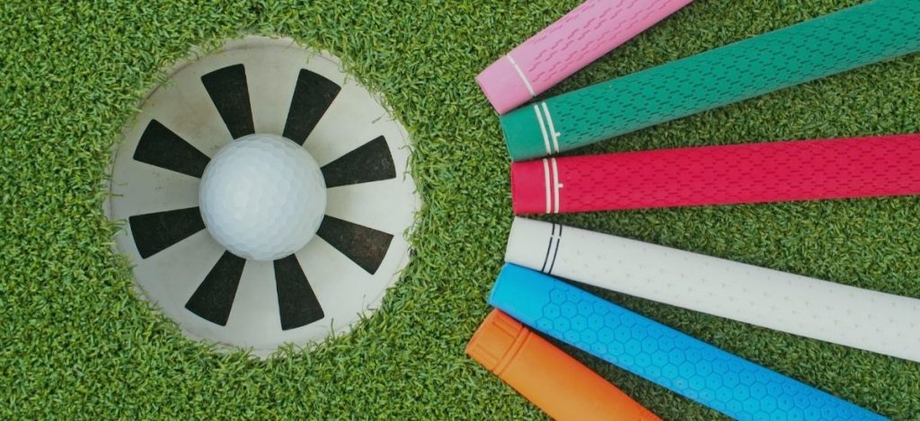 golf grips closeup