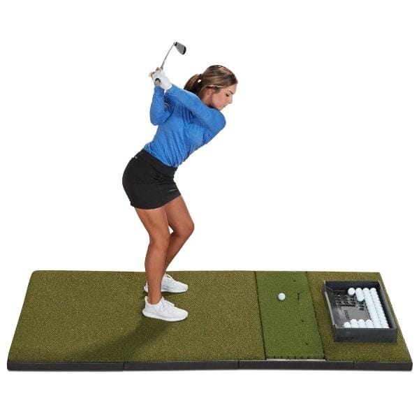 FIBERBUILT SINGLE SIDED Launch Monitor Studio Golf Mat