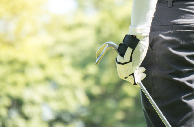 Golf Club and Glove
